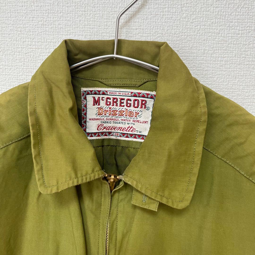 グ*ミ様 60's McGREGOR ドリズラージャケット 36 カーキ USA