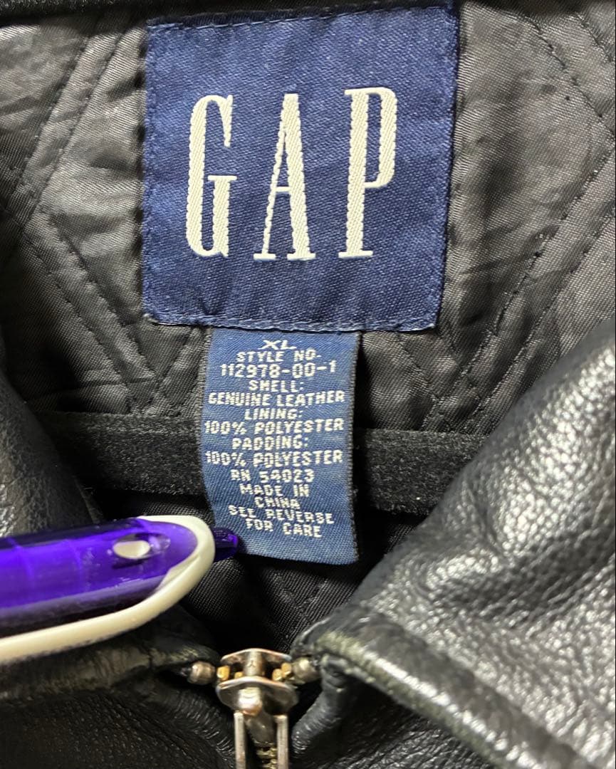 ジャケット・アウター OLD GAP Leather Jacket