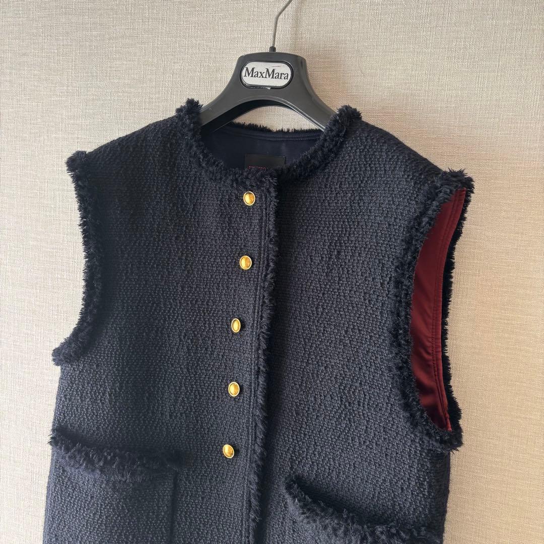 新品✨トゥモローランド ブークレーファンシー クルーネックジレ セレモニー