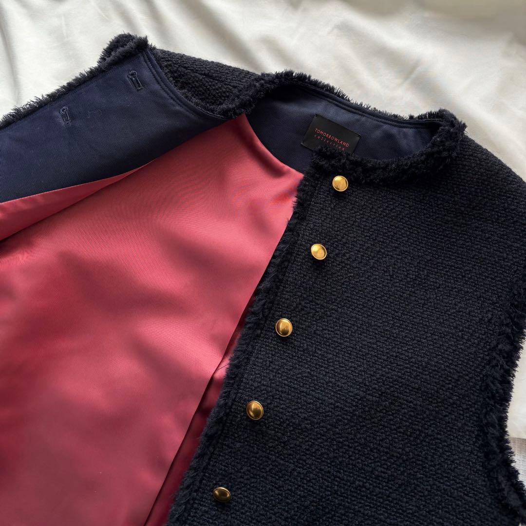 新品✨トゥモローランド ブークレーファンシー クルーネックジレ セレモニー