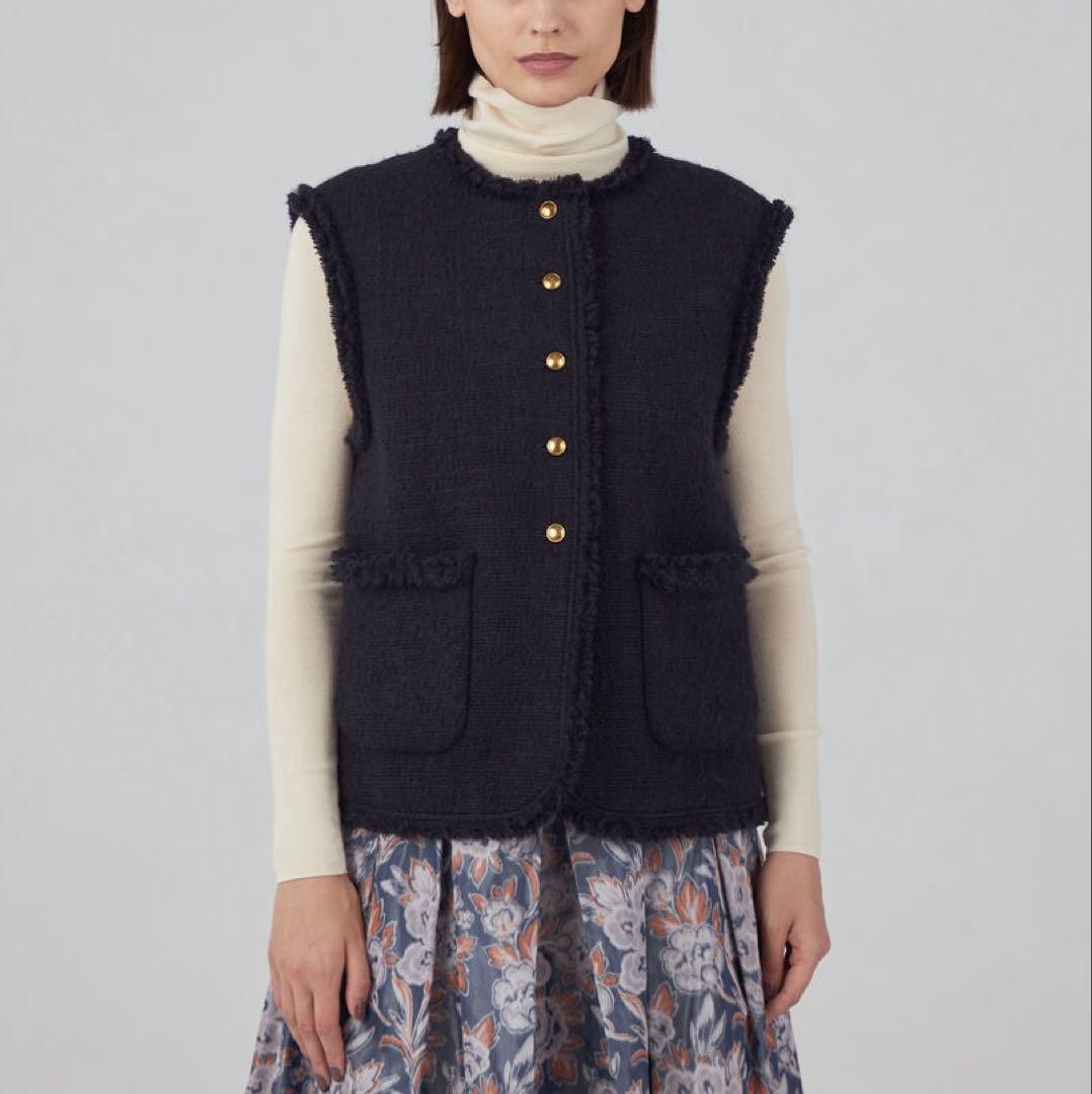 新品✨トゥモローランド ブークレーファンシー クルーネックジレ セレモニー