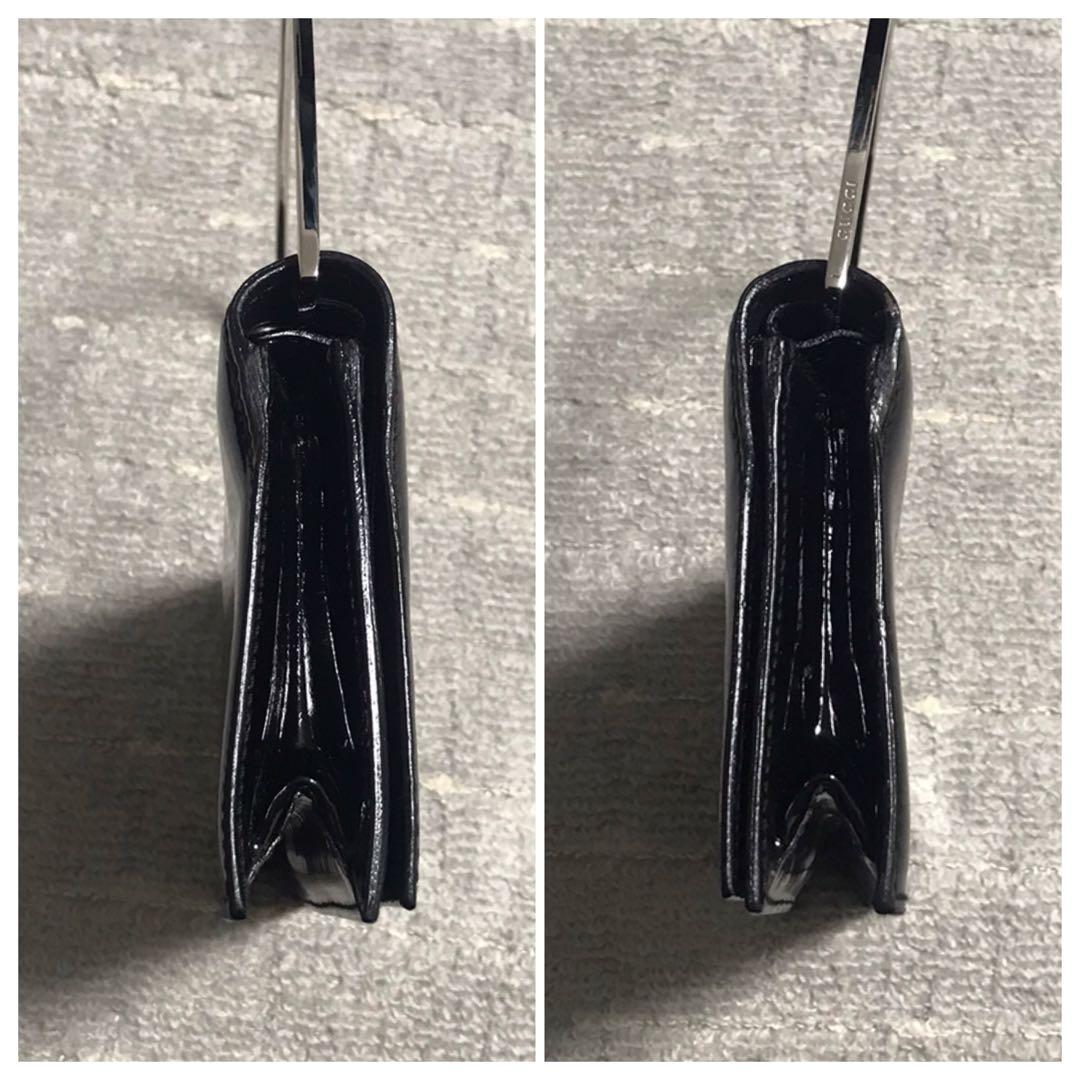 グッチ［パーティバッグ］2way　ハンドバッグ　クラッチ　エナメル　ポーチ
