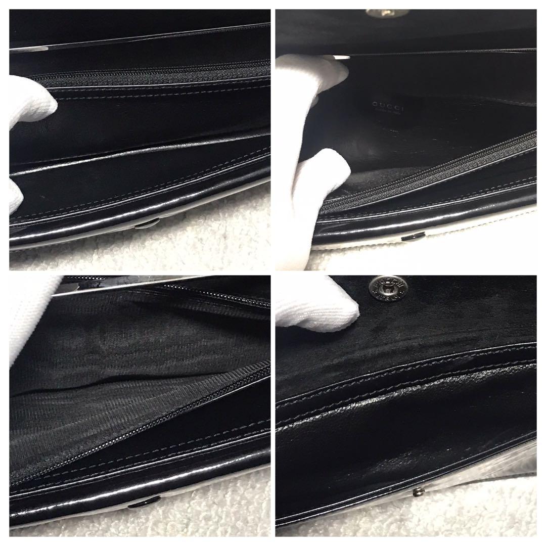 グッチ［パーティバッグ］2way　ハンドバッグ　クラッチ　エナメル　ポーチ