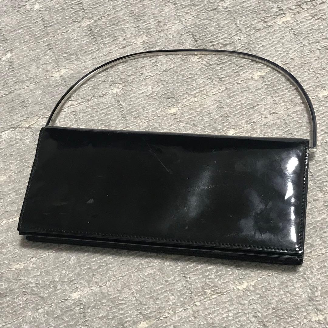 グッチ［パーティバッグ］2way　ハンドバッグ　クラッチ　エナメル　ポーチ