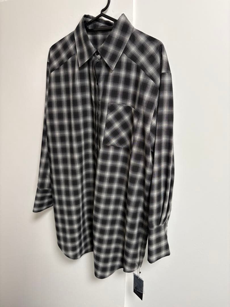 ☆タグ付新品☆ anuans マルチウェイオーバーシャツ チェック 完売品