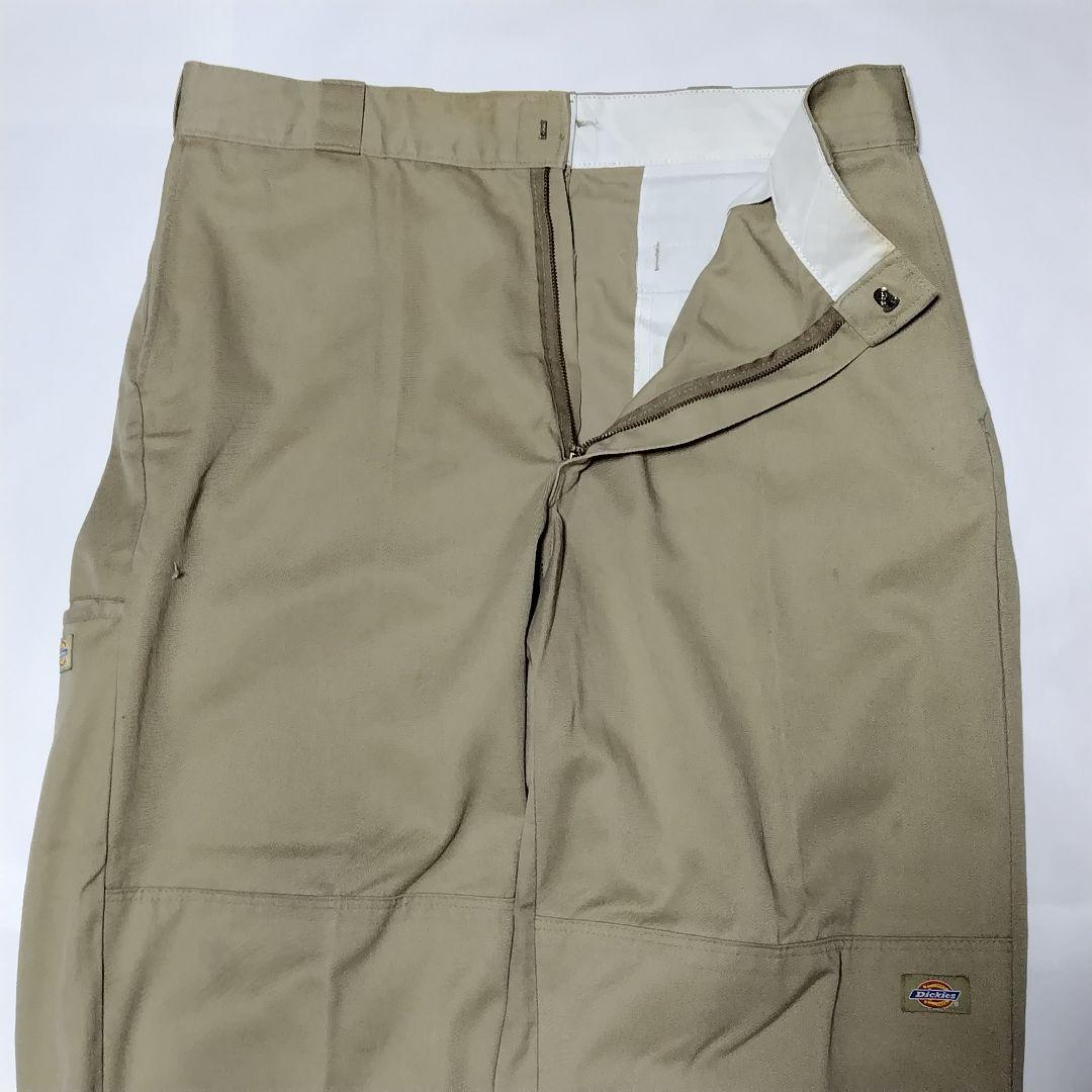 90s USA製 Dickies ダブルニー 圧着タグ 85283 バギーパンツ