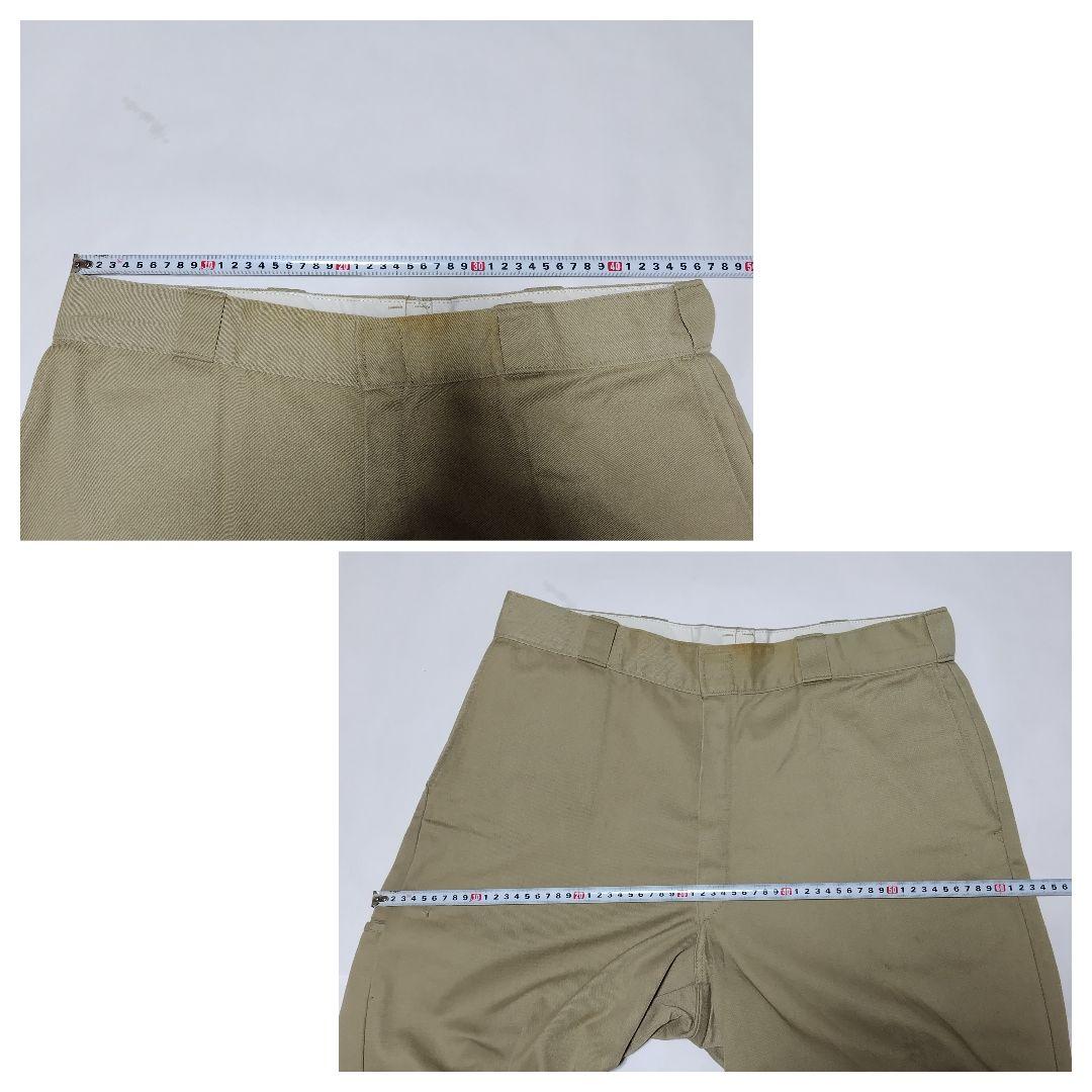90s USA製 Dickies ダブルニー 圧着タグ 85283 バギーパンツ