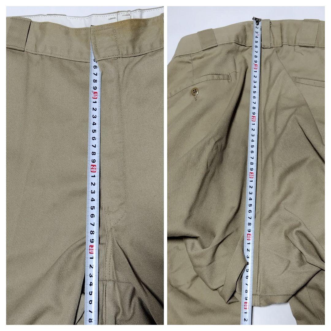 90s USA製 Dickies ダブルニー 圧着タグ 85283 バギーパンツ