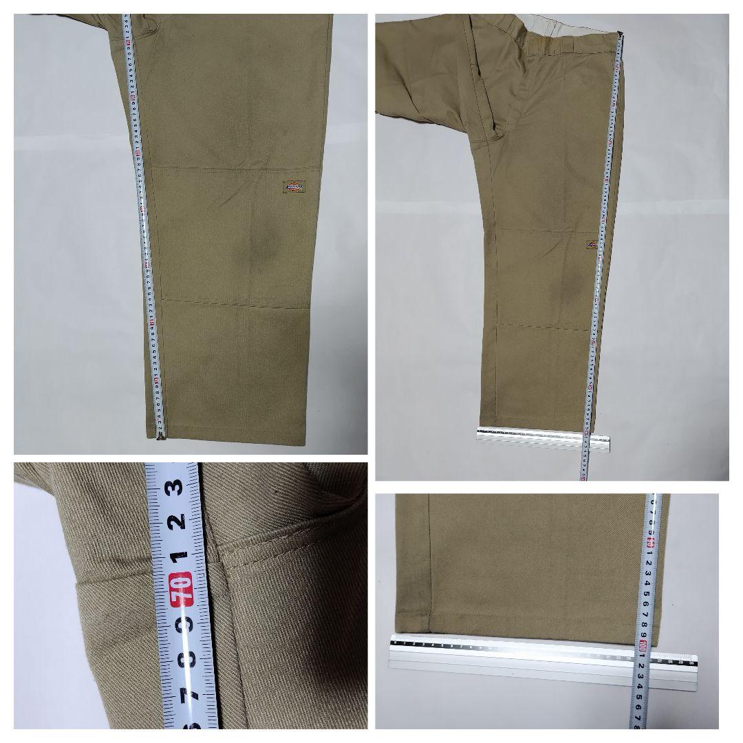 90s USA製 Dickies ダブルニー 圧着タグ 85283 バギーパンツ