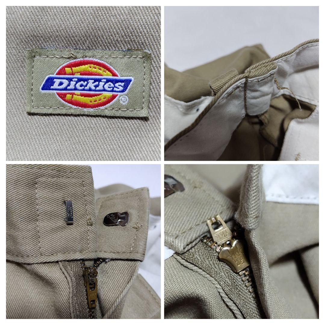 90s USA製 Dickies ダブルニー 圧着タグ 85283 バギーパンツ