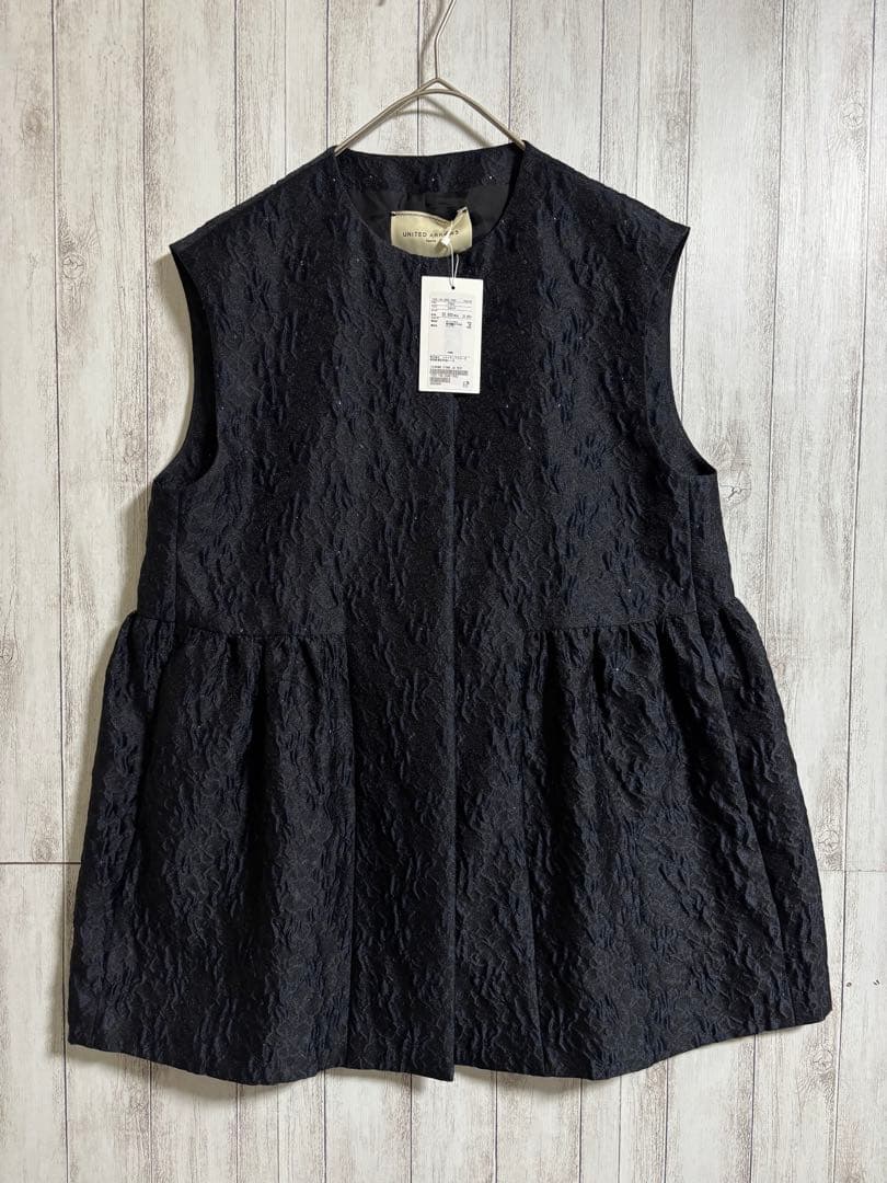 【新品】united arrows ツートーンジャガード　ベスト