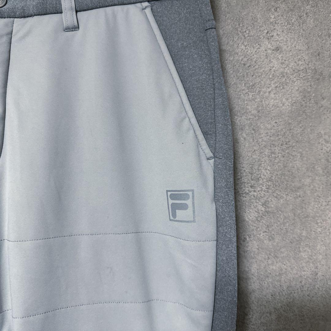 FILA GOLF フィラゴルフ 中綿 切り替え パンツ ズボン グレー 82