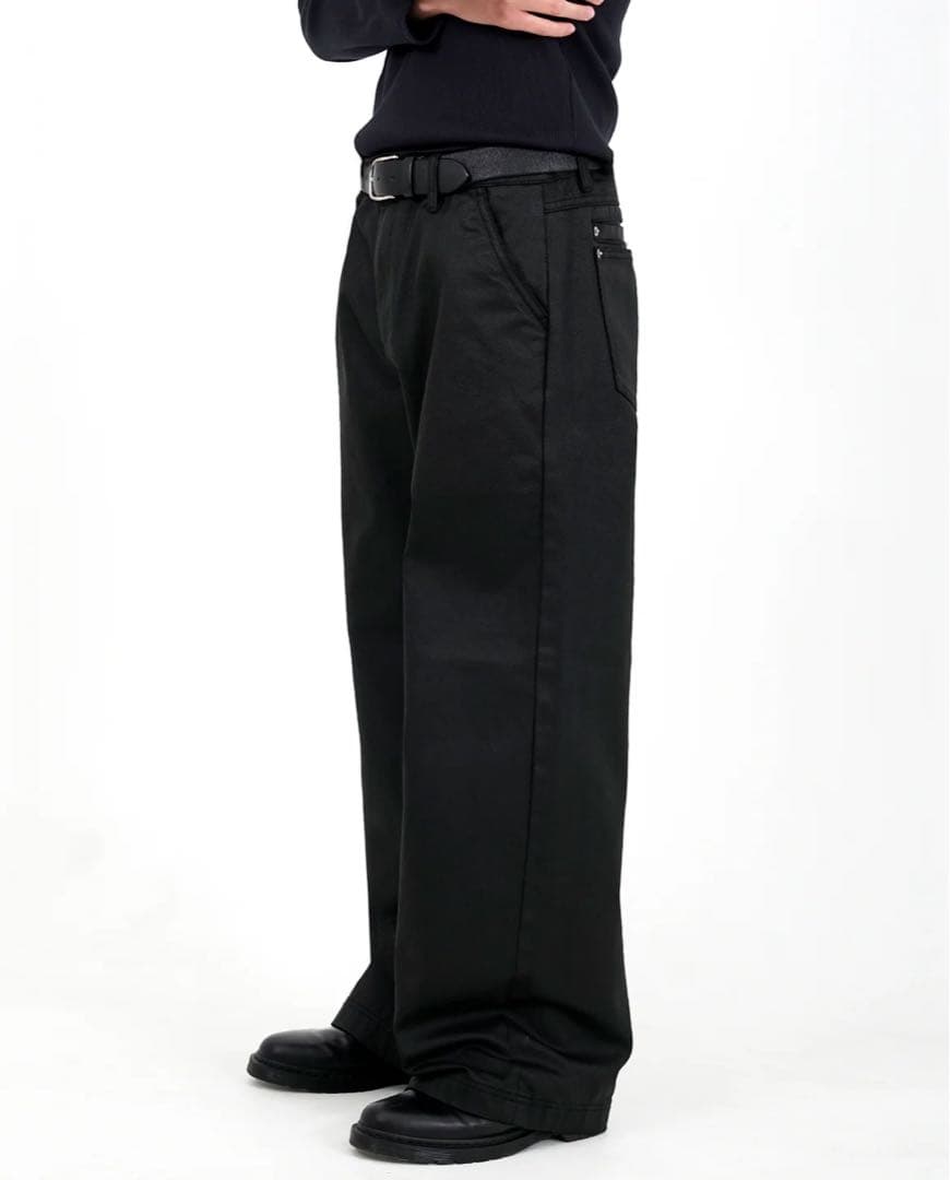 エイサップモード Stacked Oil CoatingWideLegPants