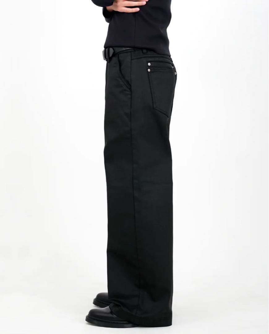 エイサップモード Stacked Oil CoatingWideLegPants