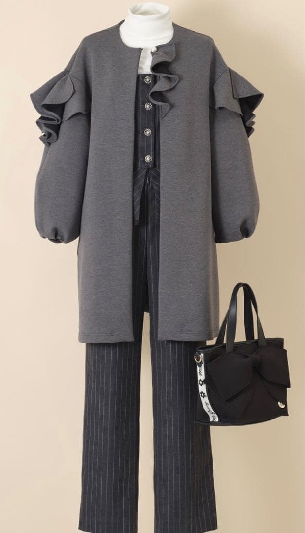 エムズグレイシー M'S GRACY 25AW ボリュームスリーブポンチコート