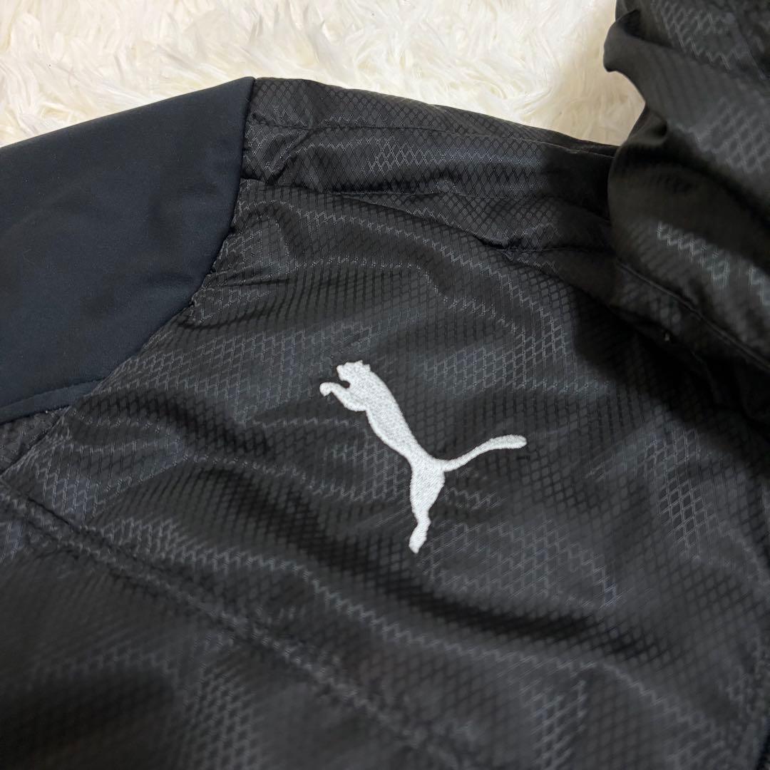 極美品 PUMA キングカズコレクション 2way 撥水 ベンチコート ブラック