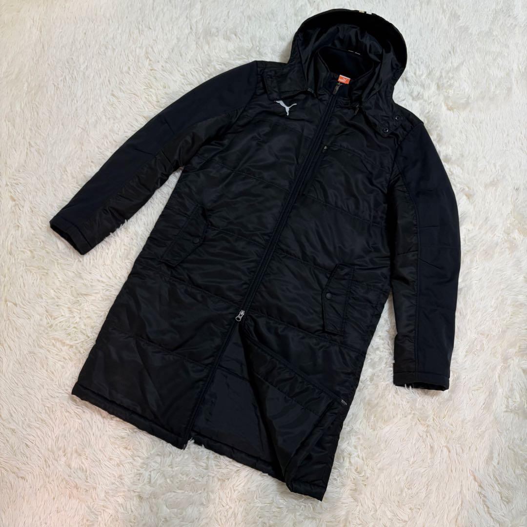 極美品 PUMA キングカズコレクション 2way 撥水 ベンチコート ブラック