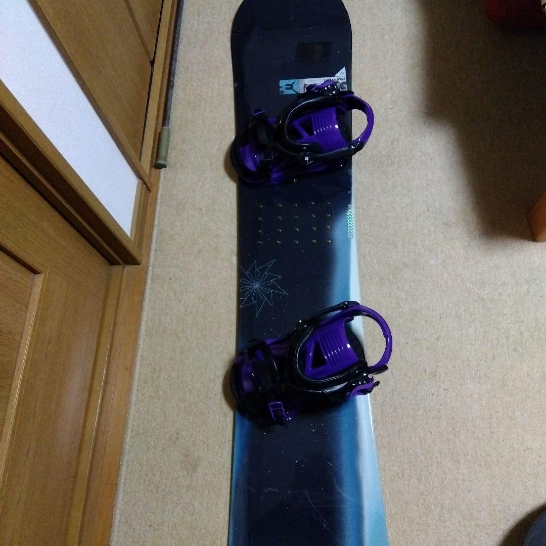スノーボード板とビンディングセット