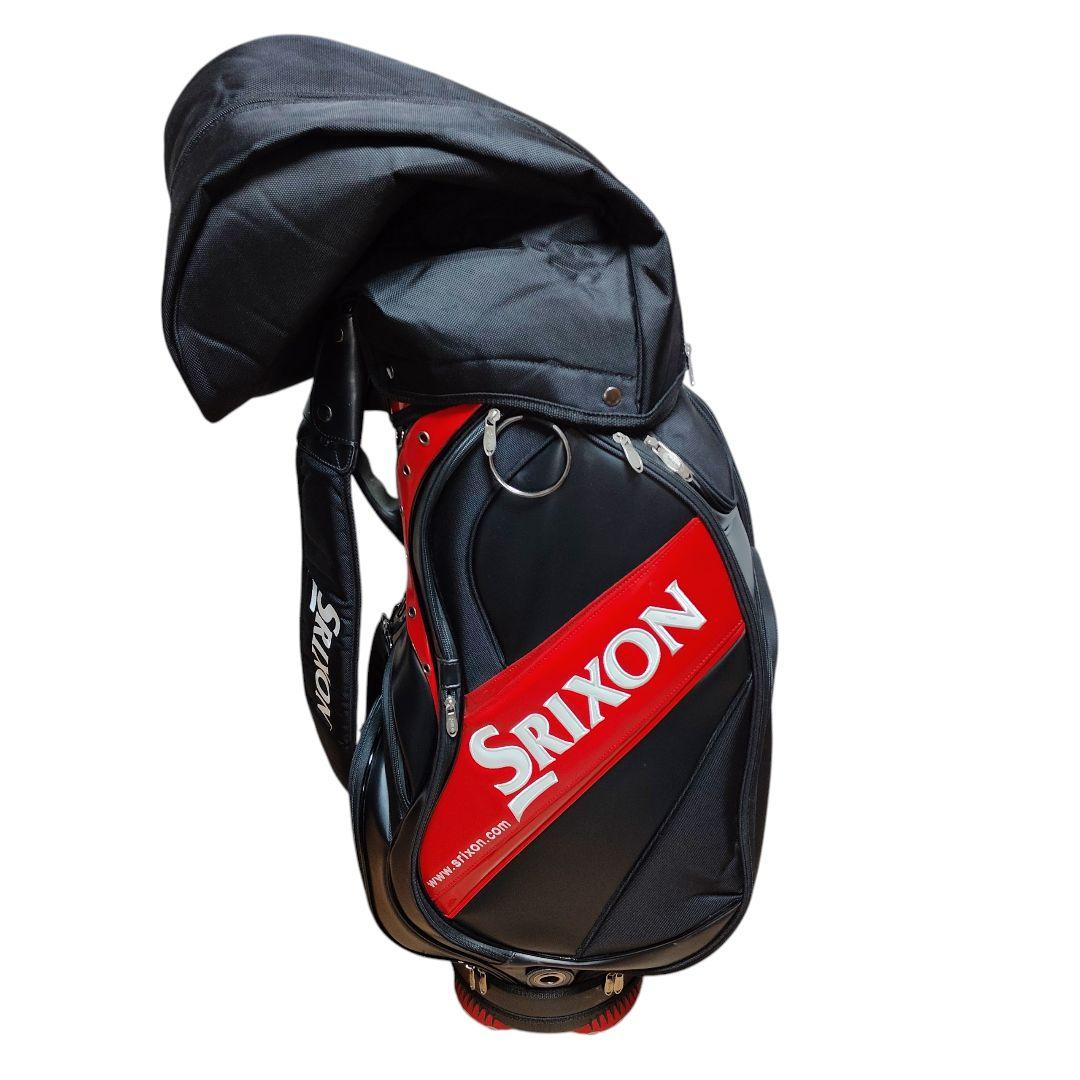 美品 Srixon キャディバッグ スリクソン ゴルフバッグ フードカバー付き