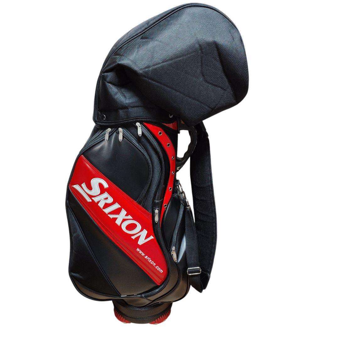 美品 Srixon キャディバッグ スリクソン ゴルフバッグ フードカバー付き