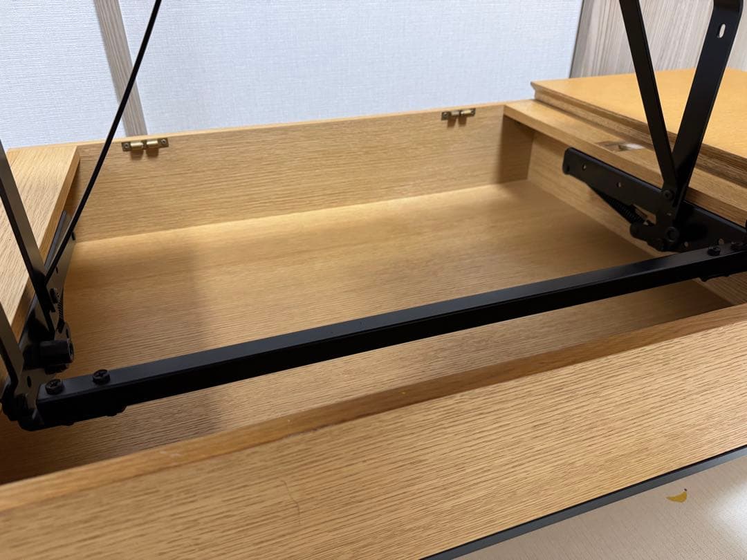 ニトリ　昇降センターテーブル(Nヒバリ 120 LBR)