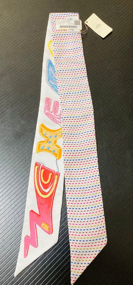 HERMES◆エルメス◆ツイリー　ホワイト