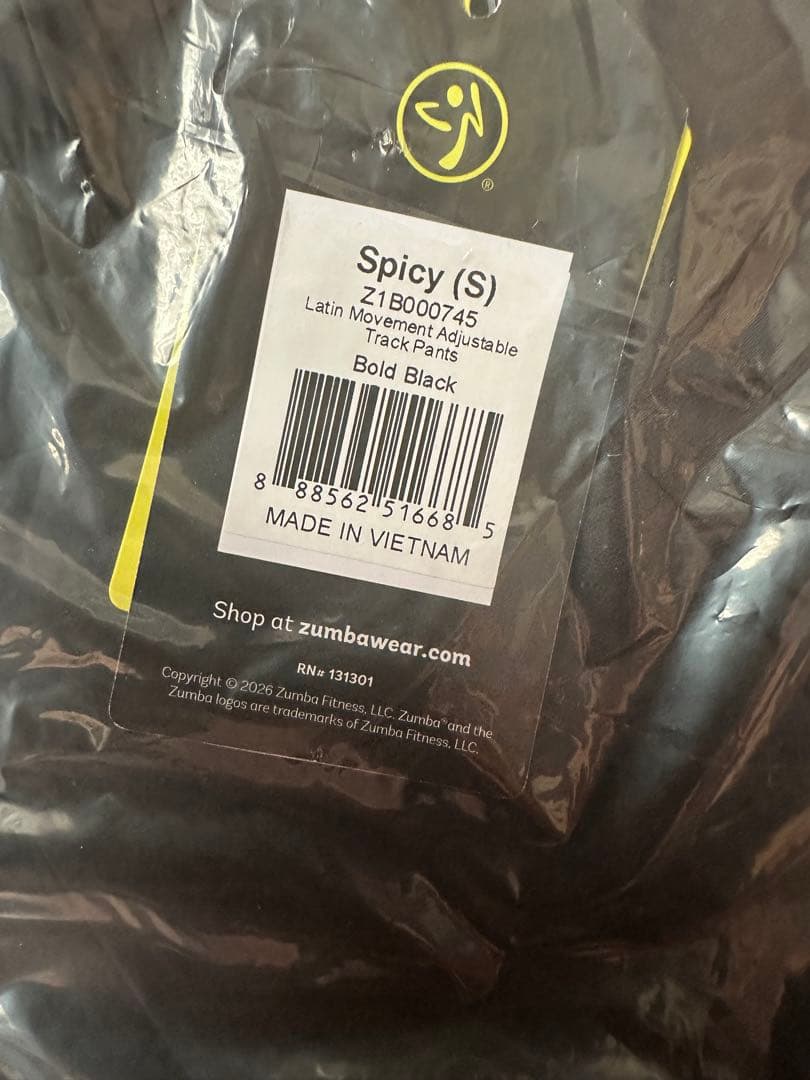 新品　正規品　ズンバ　 S トラック　パンツ