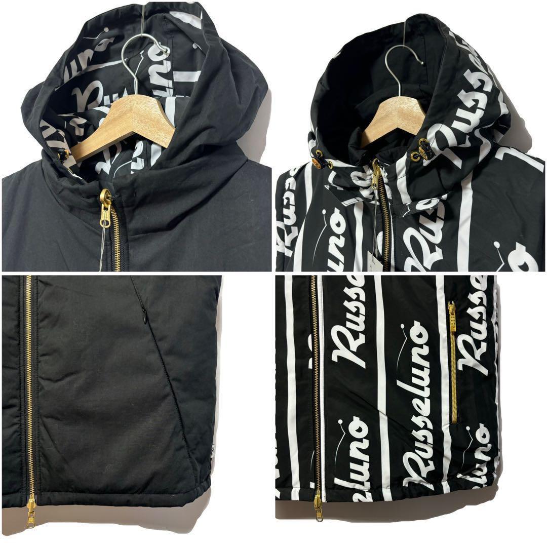 新品 ラッセルノ ゴルフ 2Way リバーシブル ベスト ブラック XL 6