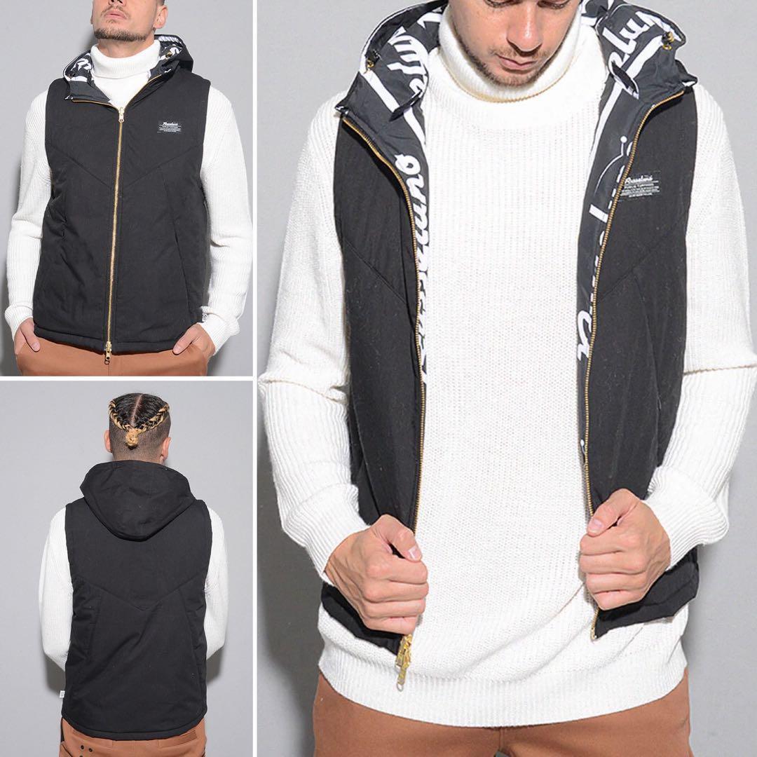 新品 ラッセルノ ゴルフ 2Way リバーシブル ベスト ブラック XL 6
