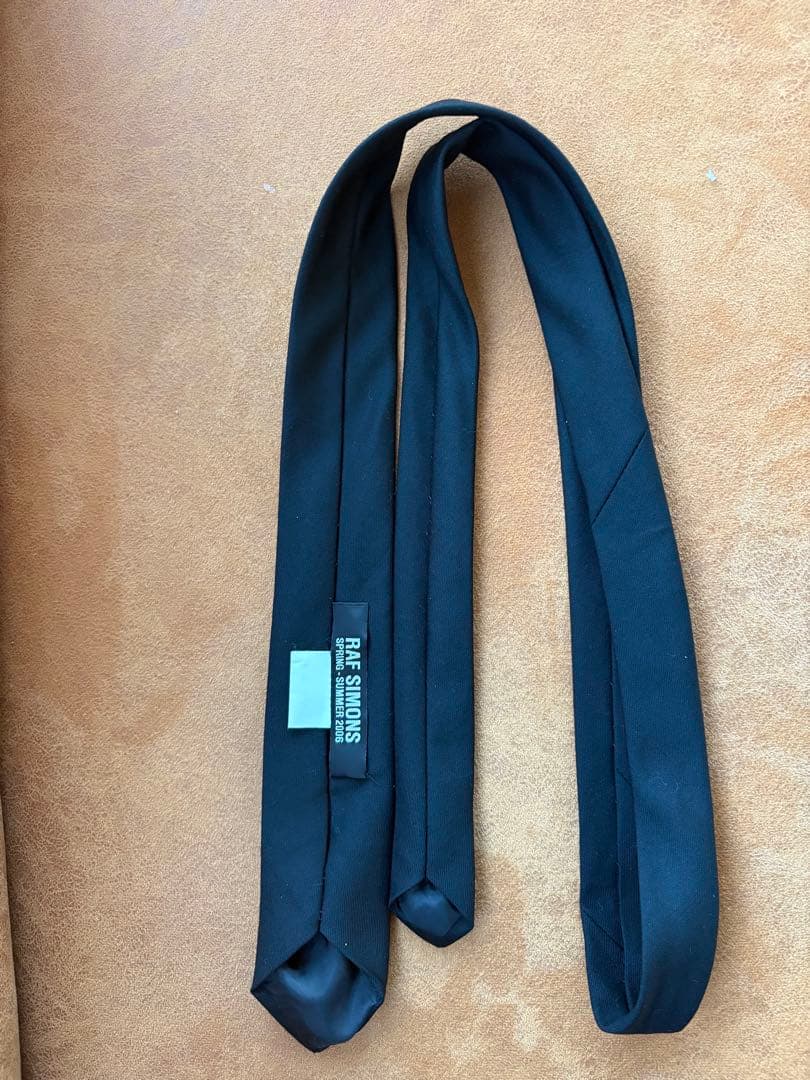 RAF SIMONS ラフシモンズ ネクタイ ブラック R刺繍 2006SS