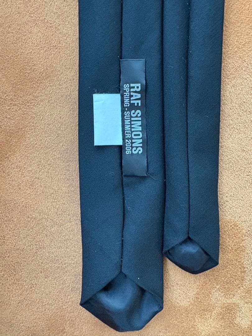 RAF SIMONS ラフシモンズ ネクタイ ブラック R刺繍 2006SS