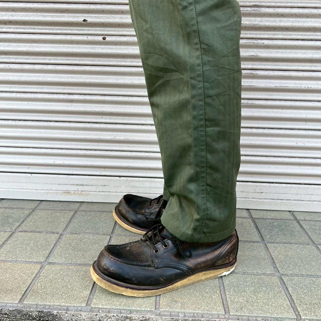 80s 韓国軍 実物 ベイカーパンツ ヘリンボーン W72cm 14号 カーゴ