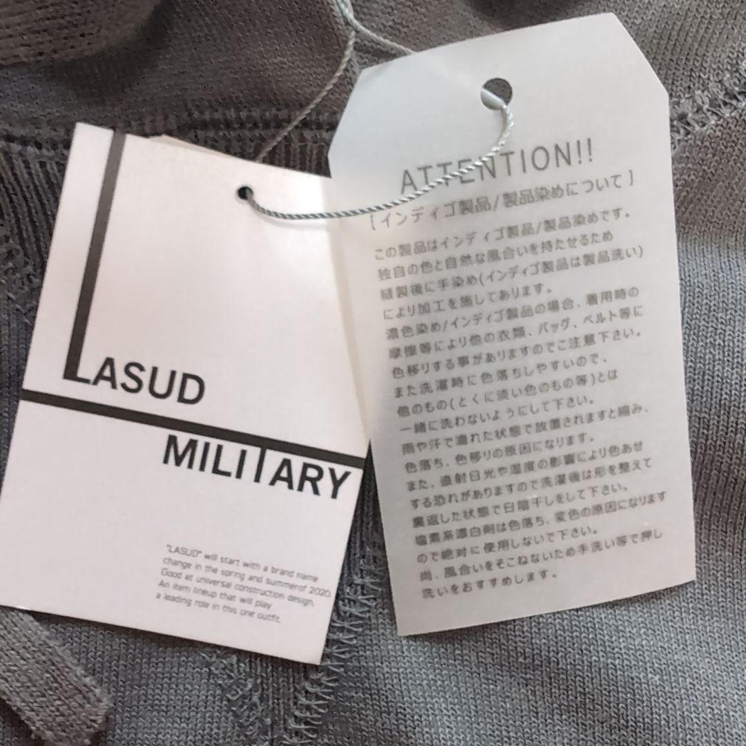 未使用LASUD ミリタリーフードパーカー グレー　ヤマダヤ