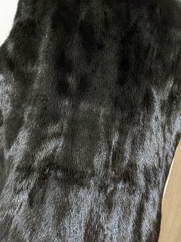 A961　ミンク　毛皮　リバーシブル　ベスト　ジレ　ライナー　リアルファー
