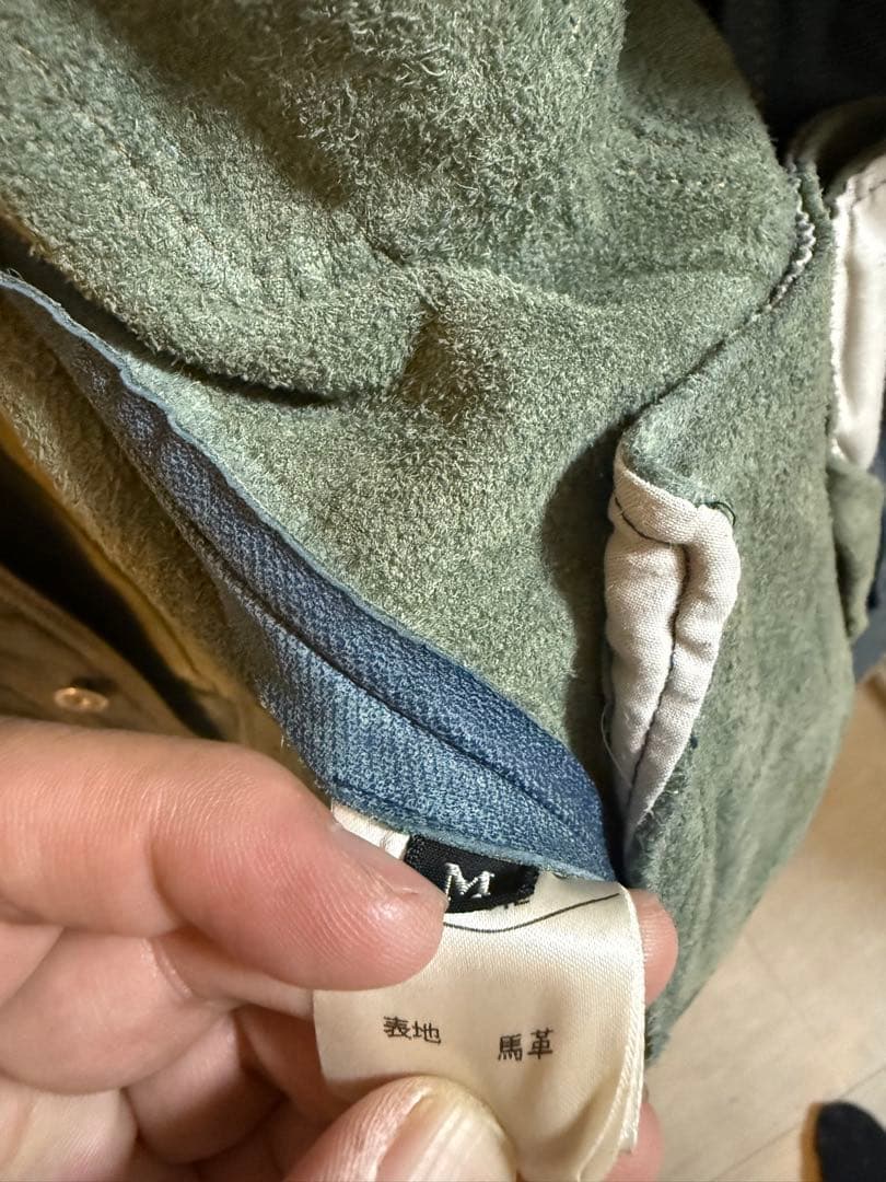 【大幅値下げ】NIKS レザージャケット デニム加工 Mサイズ