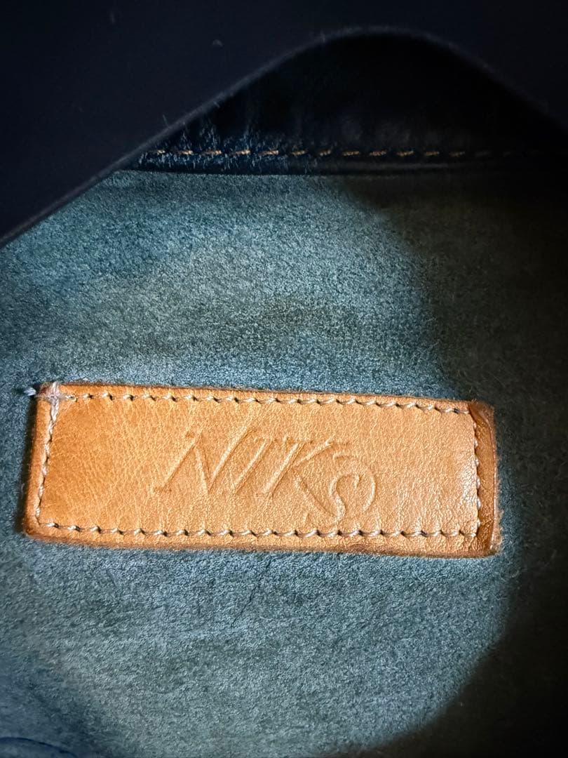 【大幅値下げ】NIKS レザージャケット デニム加工 Mサイズ