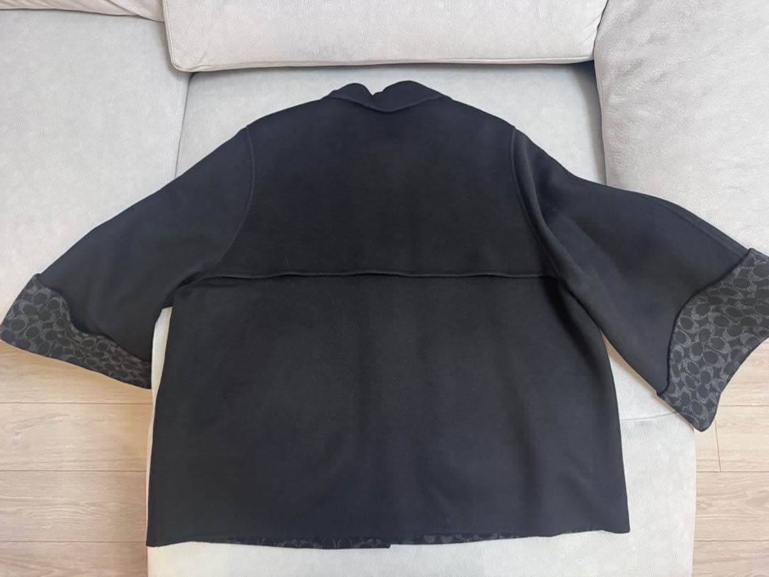 COACH ポンチョコート M/L 黒