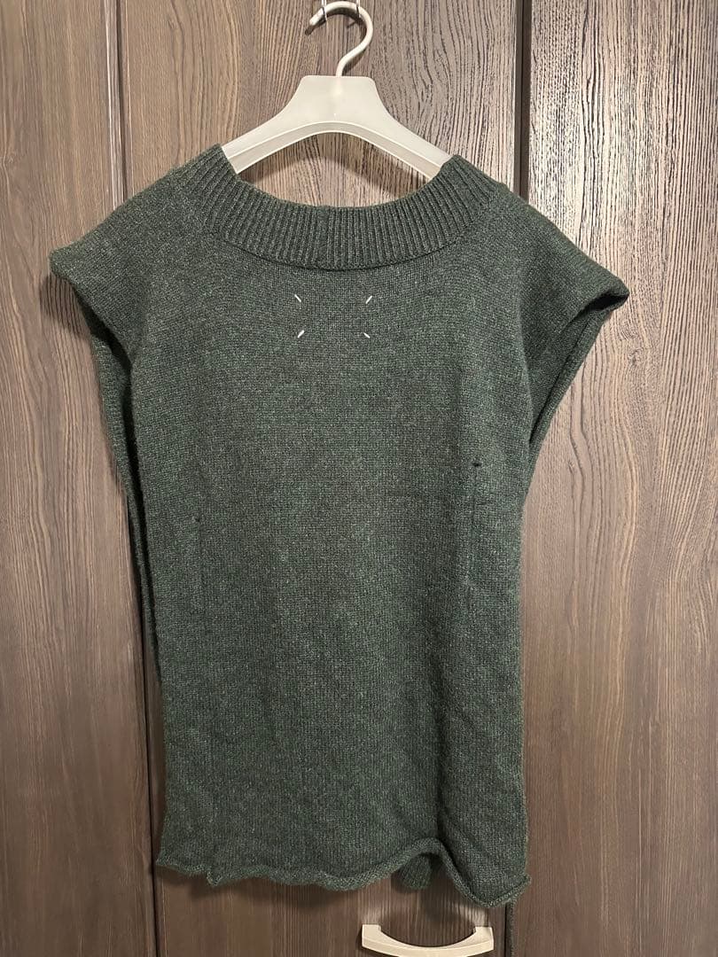 【最終値下げ】Maison Margiela ニットベスト ダークグリーン