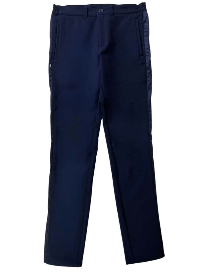 新品SLDO　裏起毛プライムフレックスサテンラインパンツ　NAVY XL
