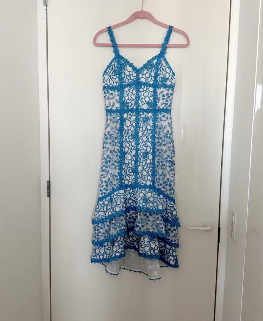 rose♡alice + olivia♡ワンピース　ライトブルー レース