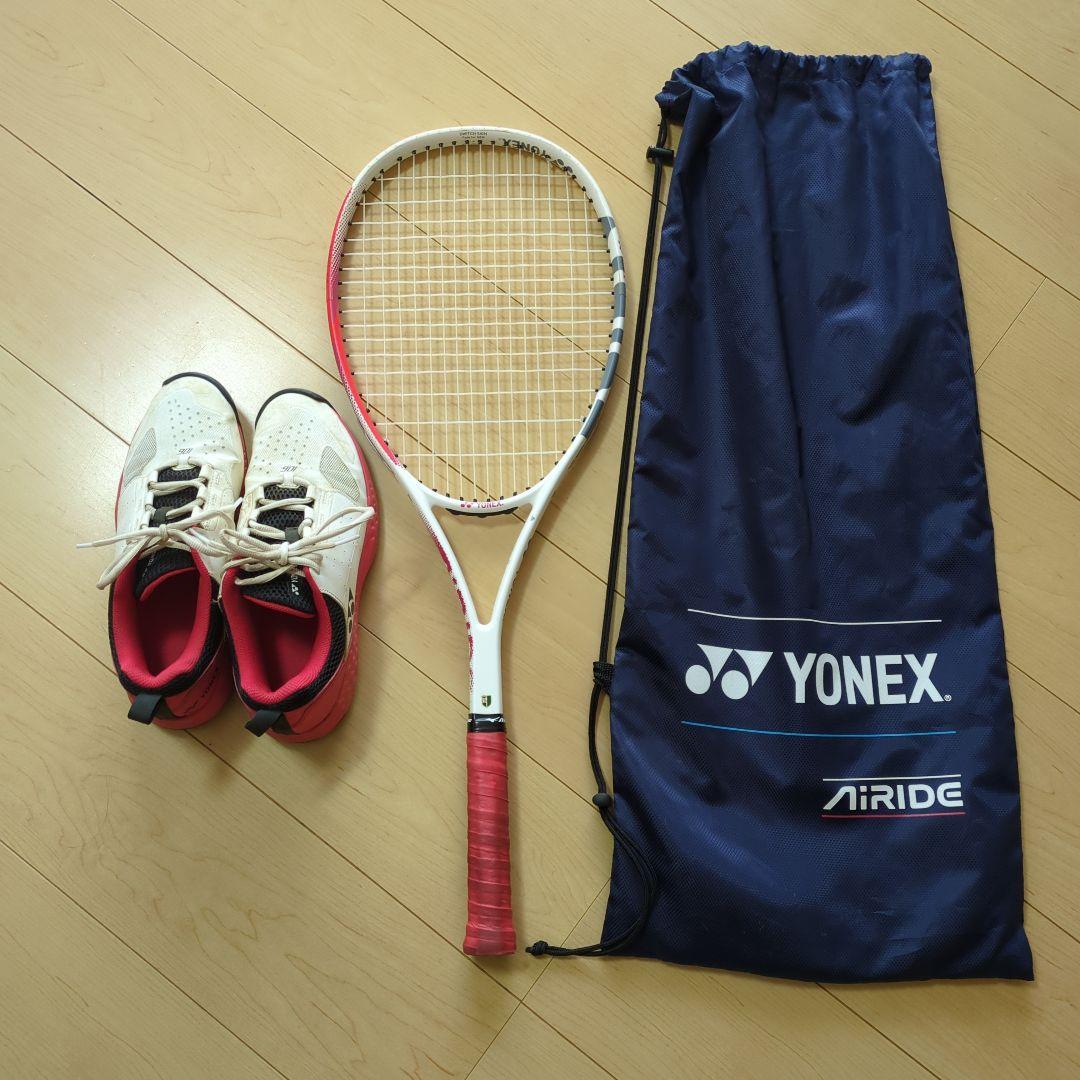 YONEX AIRIDE テニスラケット　シューズ セット　26.0cm使用極少