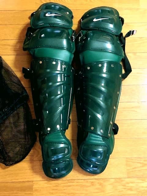 新品アメリカ国内限定☆最高級★USA NIKE☆MLB★レガース緑☆
