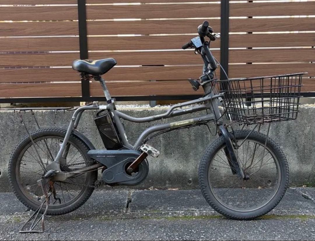 直接引き取り　パナソニック　Panasonic 電動自転車　ez マットグレー