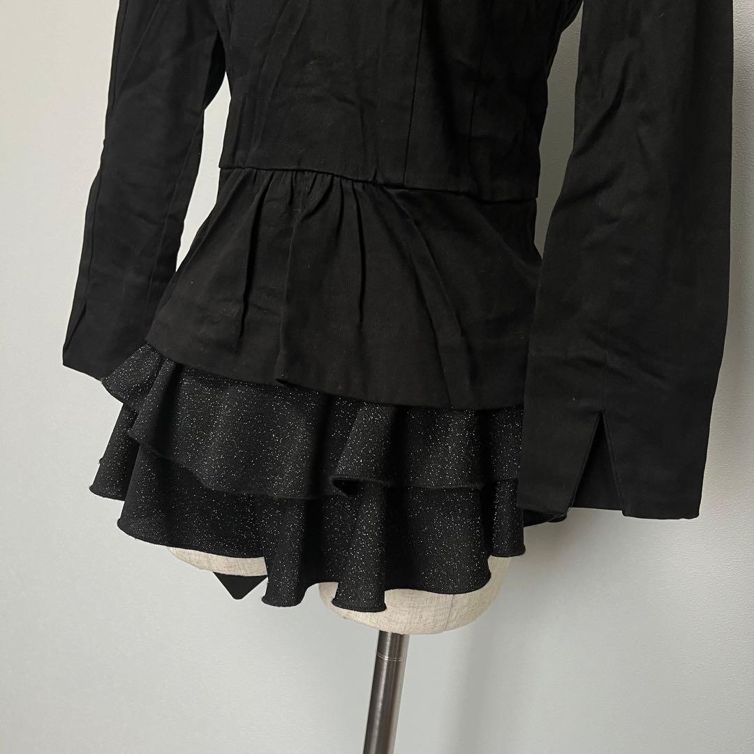 ナポレオン ジャケット 海外ガール ダークコア y2k 退廃的 軍服風