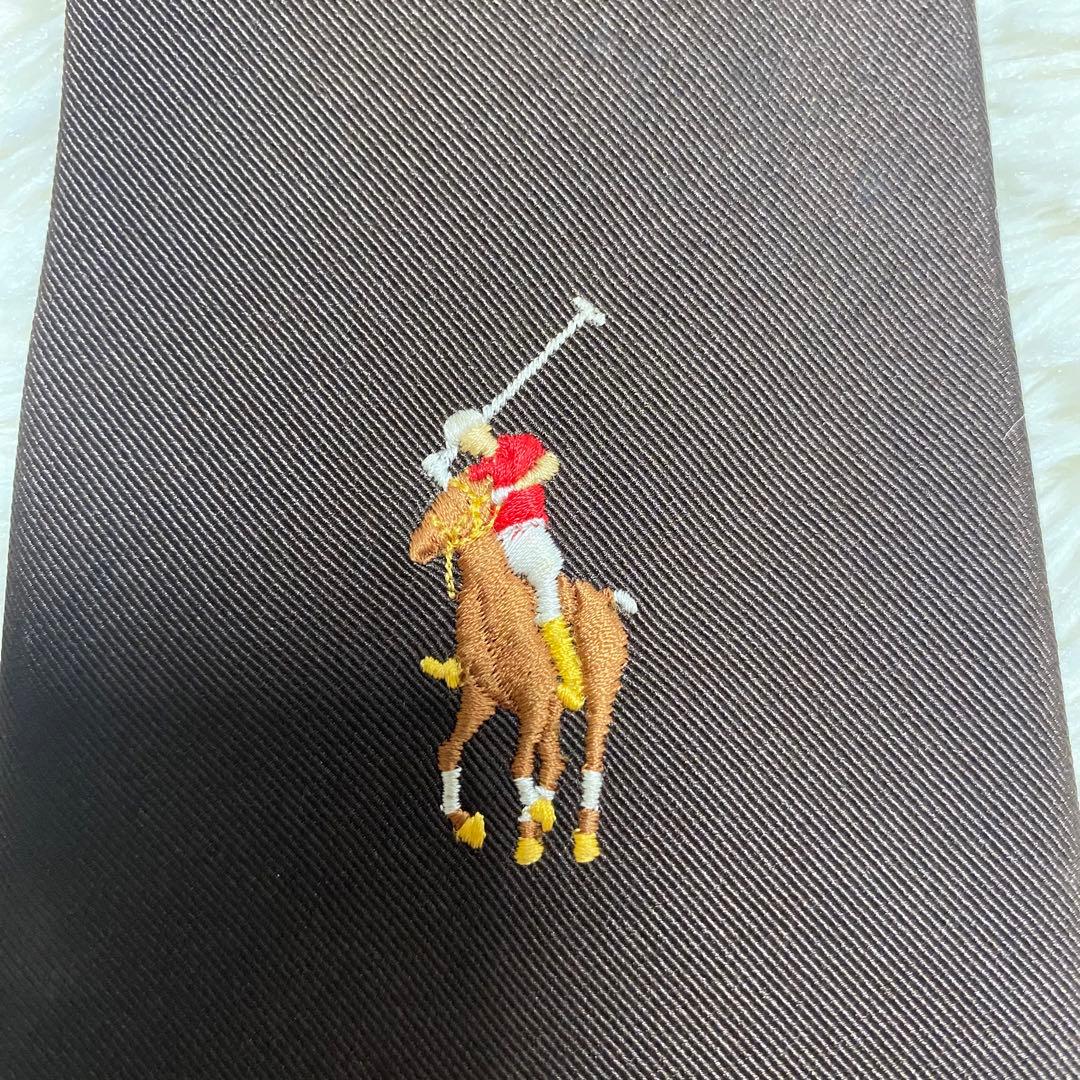 Polo by Ralph Lauren ネクタイ ポニー ロゴ ブラウン 希少