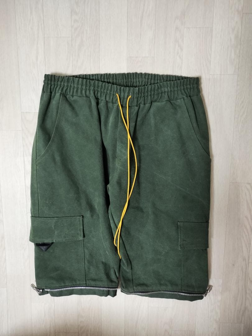 ルード/ヴィンテージ加工テント生地カーゴパンツZIP着脱２WAY/肉厚/USA製