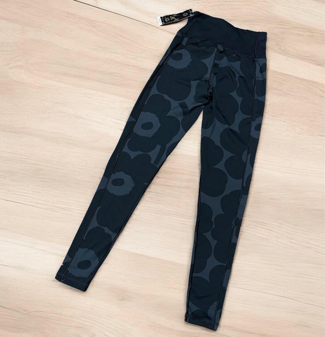 adidas×marimekko コラボ レギンスMサイズ　ブラック　ウニッコ