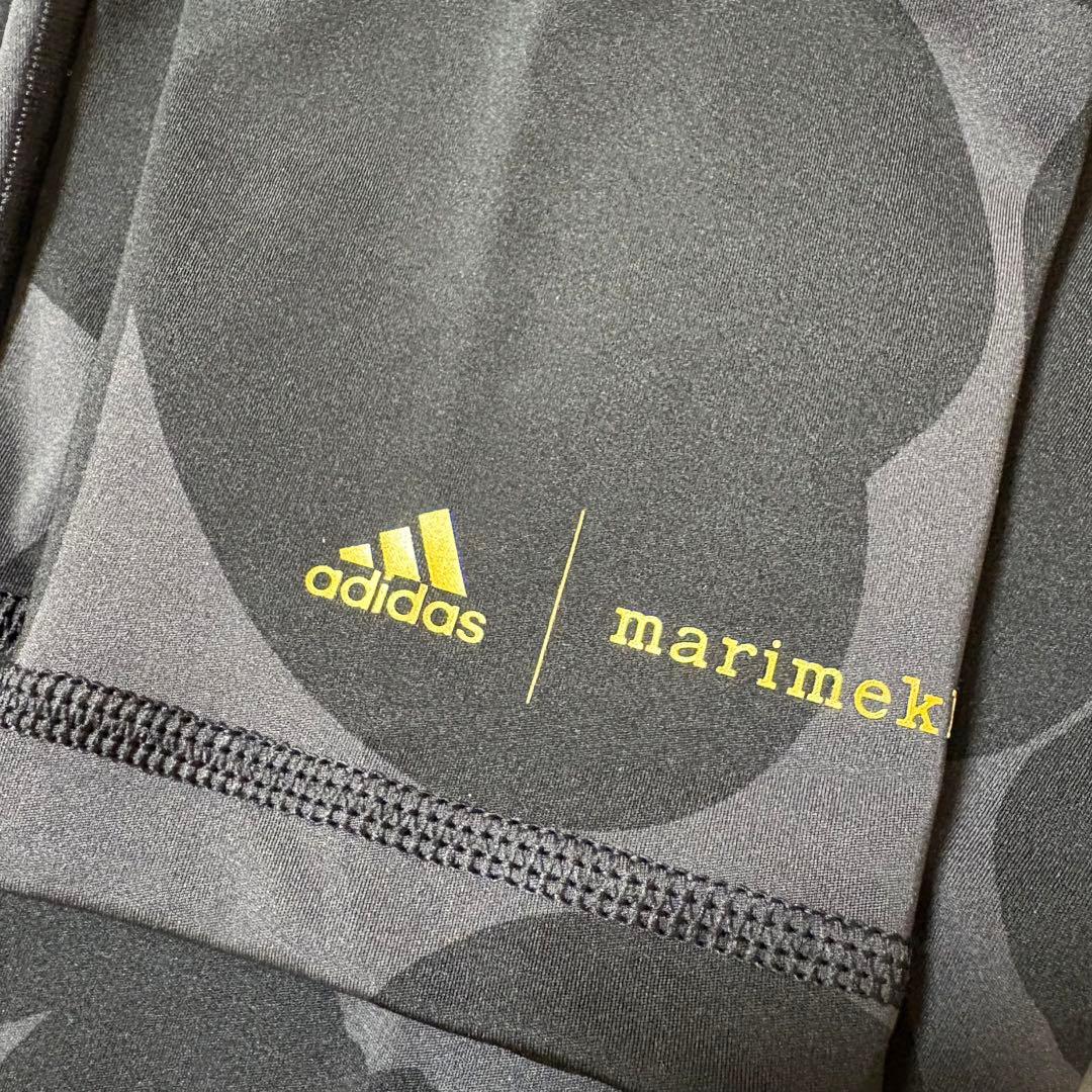 adidas×marimekko コラボ レギンスMサイズ　ブラック　ウニッコ