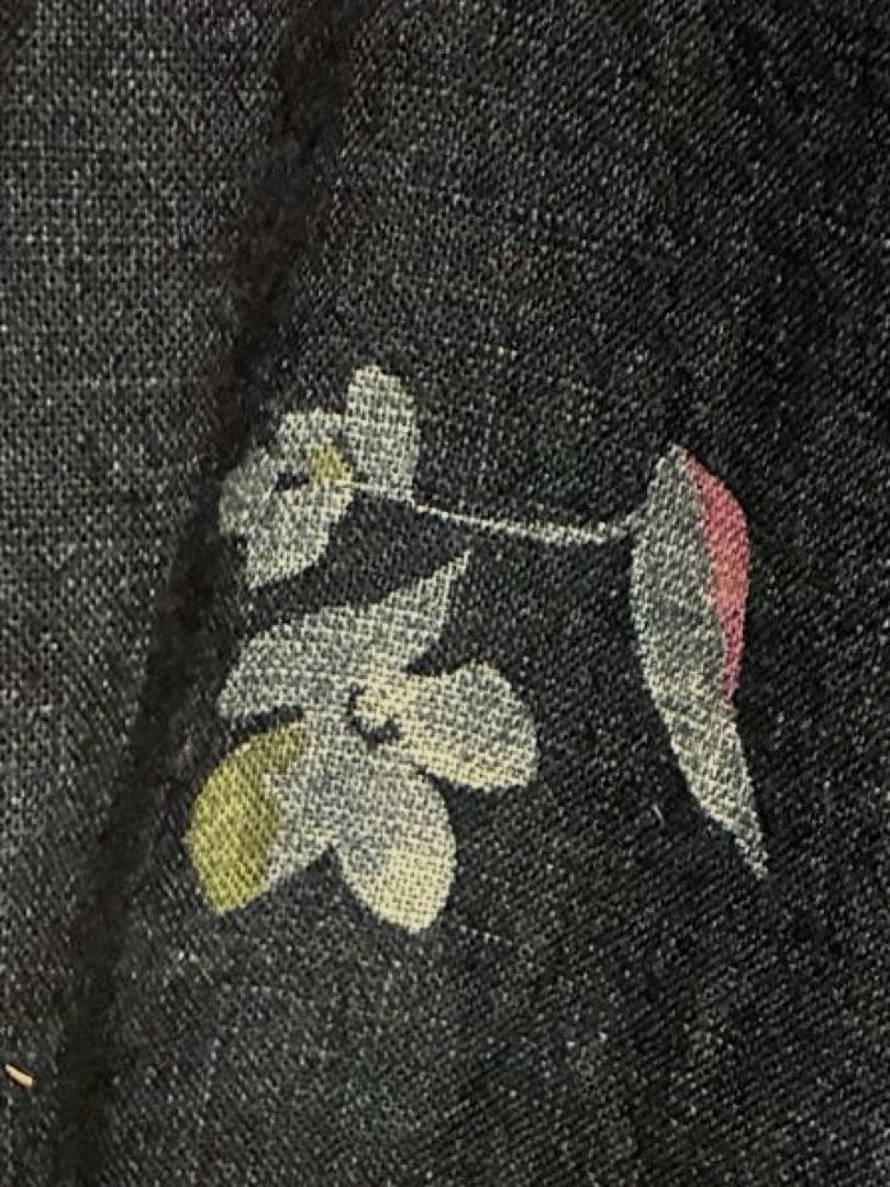 パラスパレス　インディゴ抜染花柄シャツ