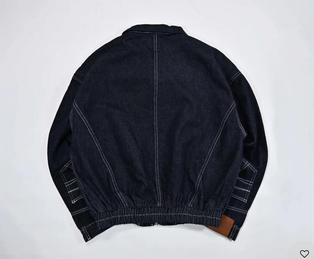 L2222　ユニークデニムジャケット　XL（navy）　地底人ONLINE